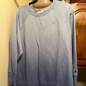 Champion Dip Dye Baby Blue Sweatshirt